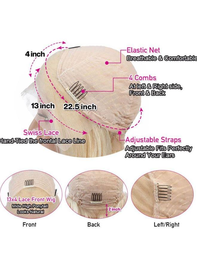 Bluejw Real Hair Wig 613 European And American Wig Women's Big Wave Front Lace Headgear 13X4human Hair Wigs - Image 5