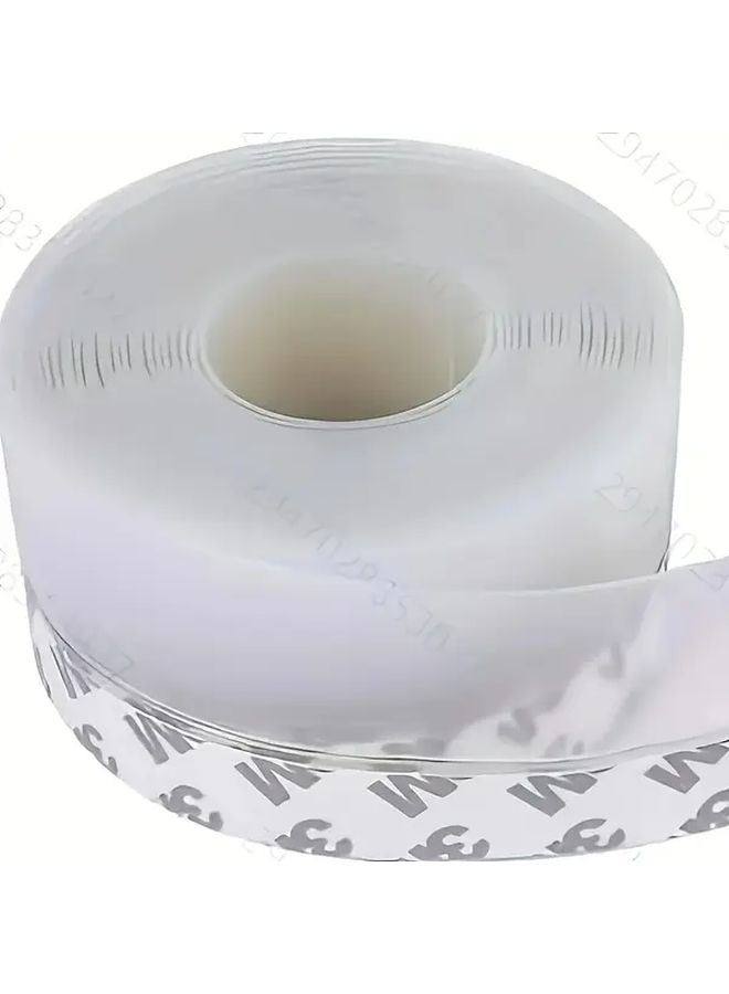196.85 Inch Translucent Silicone Door Seal Strip Self Adhesive Weatherproof Draft Stopper Noise Wind Dust Insect Temperature Fluctuation Control Easy Cut Install Durable Seal For Home Apartment All Season Use - Image 4