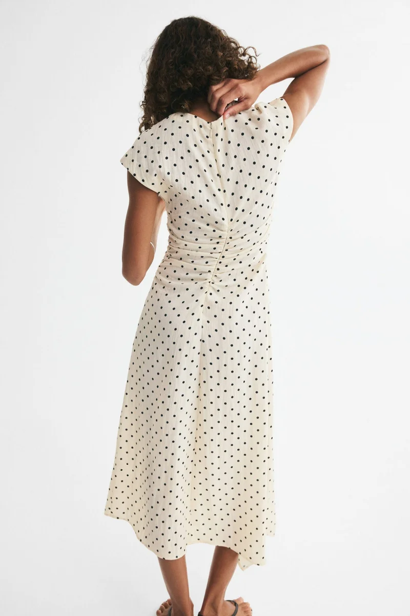 H&M  Cap-sleeved handkerchief dress for Women | Best Price UAE