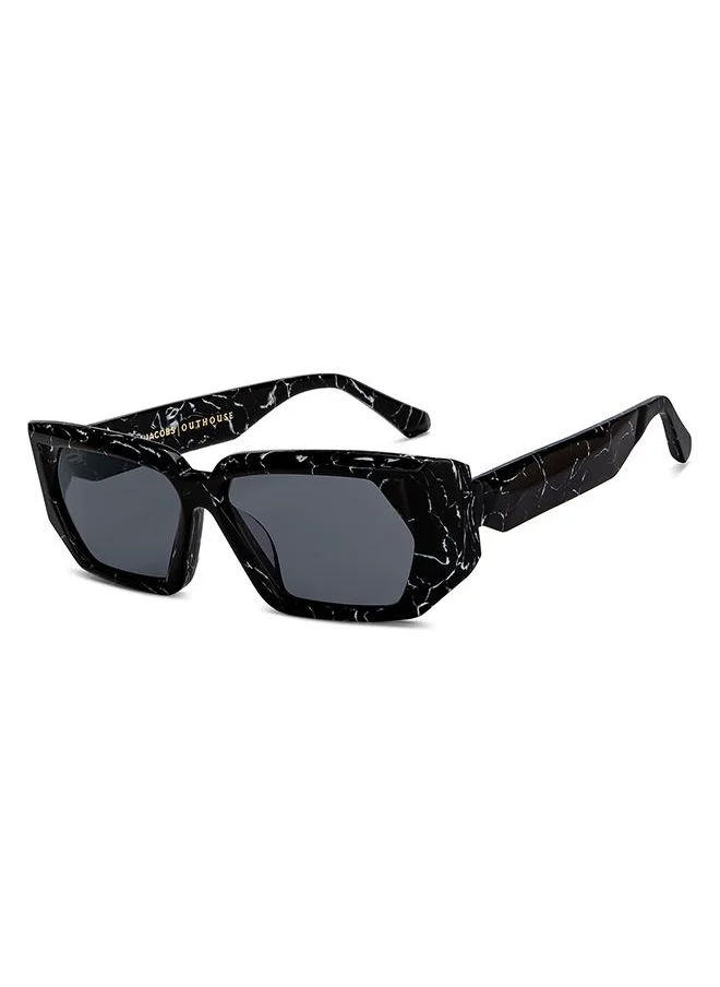 John Jacobs Full Rim Rectangular Stylish & Premium Sunglasses 100% UV Protected Unisex Extra Wide JJ S16392