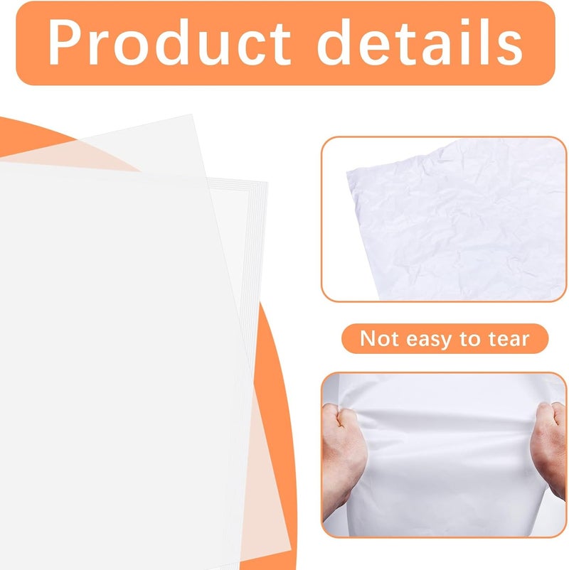 lipetol 120Pcs White Butcher Paper for Sublimation No Wax Square Sublimation Butcher Paper Sheets 12 x 12 inch Disposable Charcuterie Papers Precut Butcher Papers for Heat Press, Wrapping Meat, Smoking Meat - Image 4