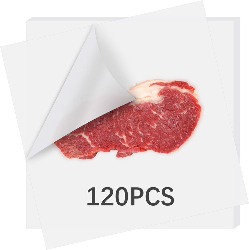 lipetol 120Pcs White Butcher Paper for Sublimation No Wax Square Sublimation Butcher Paper Sheets 12 x 12 inch Disposable Charcuterie Papers Precut Butcher Papers for Heat Press, Wrapping Meat, Smoking Meat - Image 1