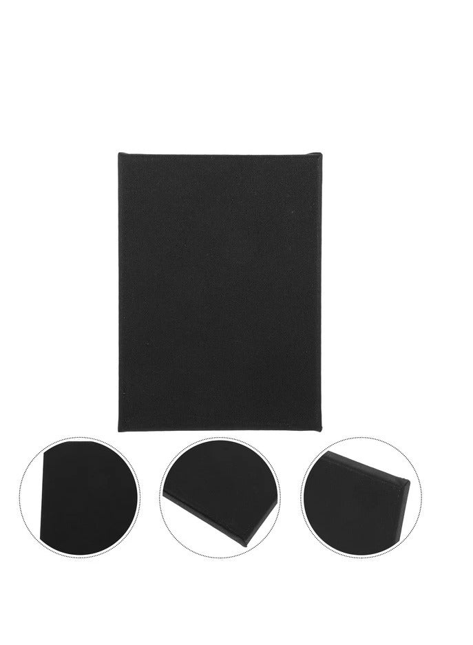MOTARRO Canvas Black,40X40 CM 100% Cotton Primed Acid-Free Stretched Black canvas for Painting, Art Supplies for Acrylic Pouring, Oil Painting and Watercolor Paints  - Image 3