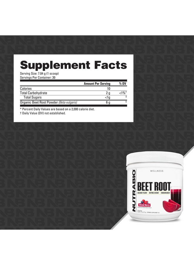 NutraBio Organic Beet Root Powder Superfood with Nitrates and Antioxidants - Supports Performance, Circulation, Blood Flow, and Overall Health - Non-GMO, Vegetarian, 30 Servings - Image 2