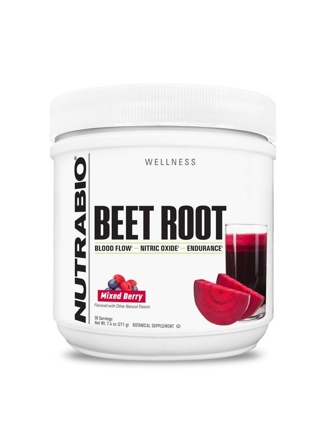 NutraBio Organic Beet Root Powder Superfood with Nitrates and Antioxidants - Supports Performance, Circulation, Blood Flow, and Overall Health - Non-GMO, Vegetarian, 30 Servings - Image 1