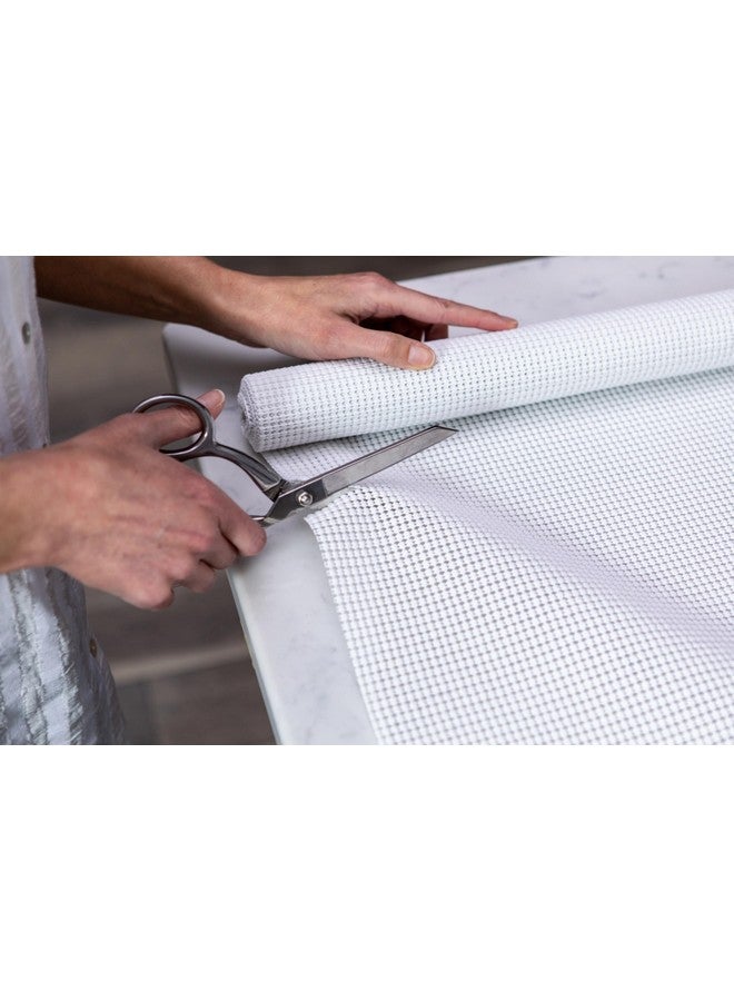 Duck EasyLiner Select Grip Shelf Liner for Drawers & Cabinets - Easy to Install & Cut to Fit - Non Slip Non Adhesive Grip Shelf Liner for Kitchen Drawers, Bathroom, Pantry - 12in. x 24ft. - White - Image 2