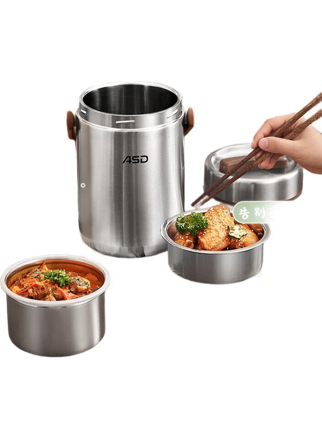 Asd Insulated Lunch Box, Vacuum Insulated Pot, 304 Stainless Steel Vacuum Insulated Container, Portable Insulated Bento Box, 2.5L - Image 1