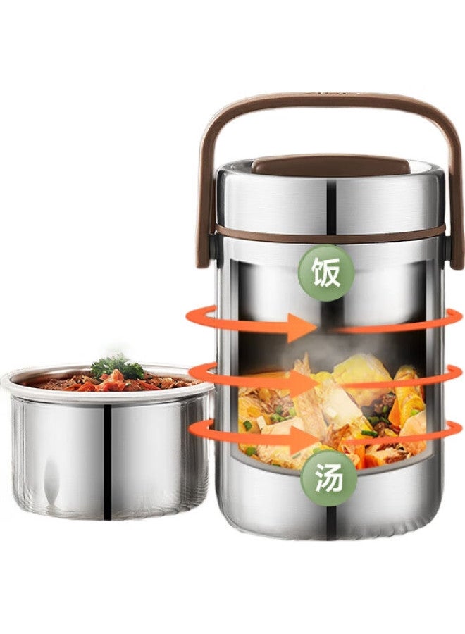 Asd Insulated Lunch Box, Vacuum Insulated Pot, 304 Stainless Steel Vacuum Insulated Container, Portable Insulated Bento Box, 2.5L - Image 3