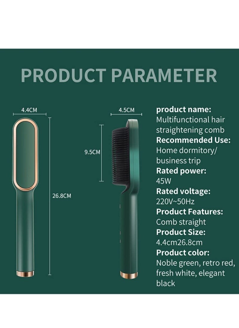 ELTRAZONE Professional Electric Hair Straightener Brush Heated Comb Straightening Combs Men Beard Hair Straight and Curly Styling Tools  - Image 3