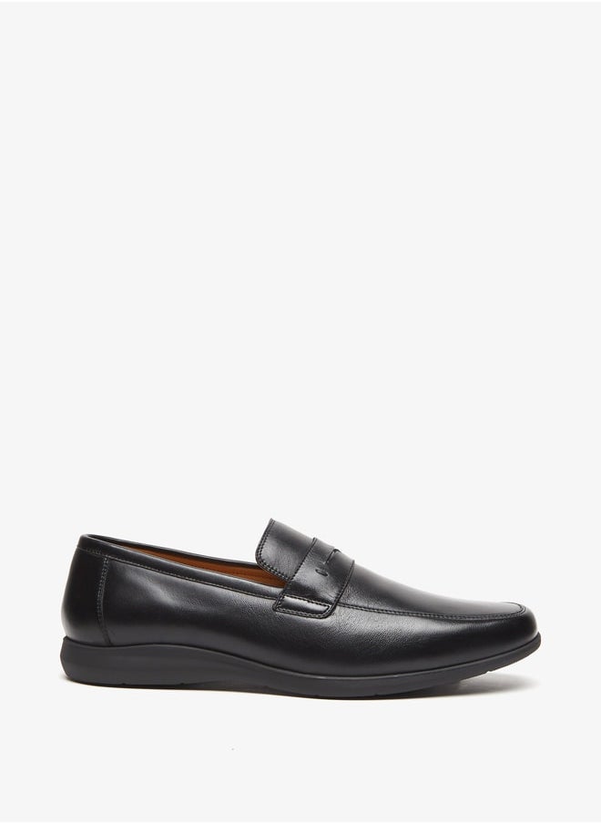 Le Confort - Men Textured Slip-On Loafers With Cutout Detail - Image 1