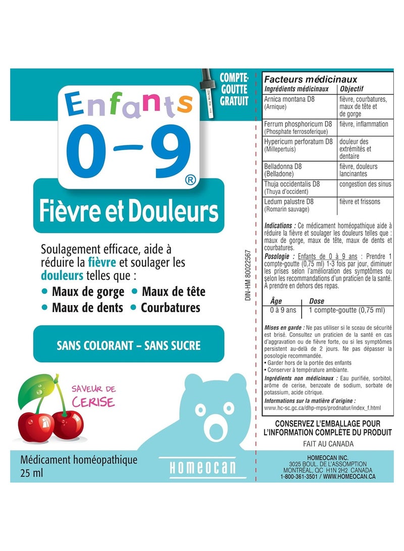 Kids 0-9 Kids 0 - 9 Pain and Fever 25ml - Image 3