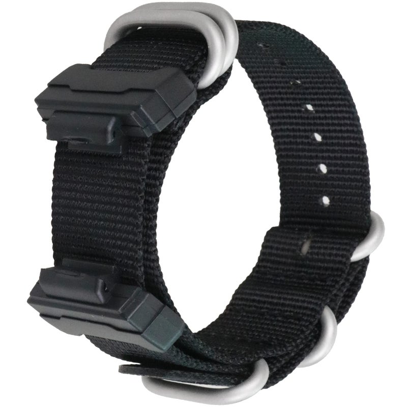 Lijinlan Military Ballistic Nylon Strap Replacement G-Shock Watch Bands Compatible with Casio G-Shock Watch Model GW100/GA100/GA400/GD120/ DW-D5500 /DW5600E/ DW6900/DW-9052/GWM5610/GW9400 (Black) - Image 3