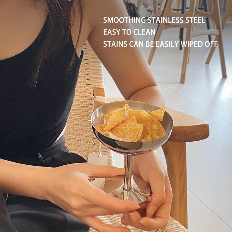 AMONIDA AMONIDA Ice Cream Goblet Tall Dishwasher Stainless Steel Cup Dessert Bowl Ice Cream Bowl for Ice Cream Cup Champagne Glass Metal with Dish Washing Machine Goblets Chalices  - Image 2