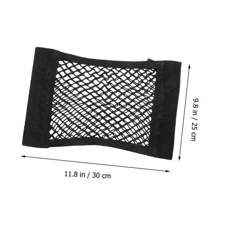 Universal 6Pcs Double Layer Elastic Car Trunk Organizer Net With Adhesive Sticker For SUV RV Truck Storage - Image 3