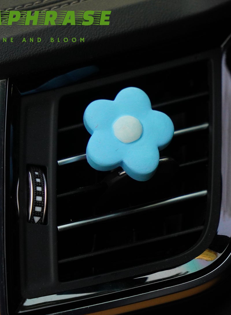 Paraphrase 2 Pieces of Handmade Car Air Vent Diffuser Clips –Elegant Flower and Cartoon Design, Scented Car Air Freshener Accessory - Image 3