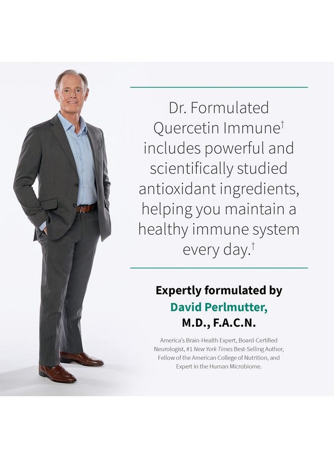 Garden of Life Quercetin Once Daily Immune System Support Supplement With Vitamin C D & Probiotics Dr Formulated Immune Health Respiratory Health Skin Health Gluten Free Non Gmo 30 Tablets  - Image 5