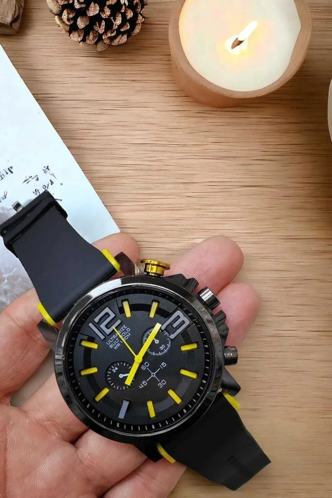 دي زي سي كوزنلر أفم Dzc Cousins ​​Avm Silicone Strap Mechanism Analog Watch Young Sports Unisex Men's Wristwatch