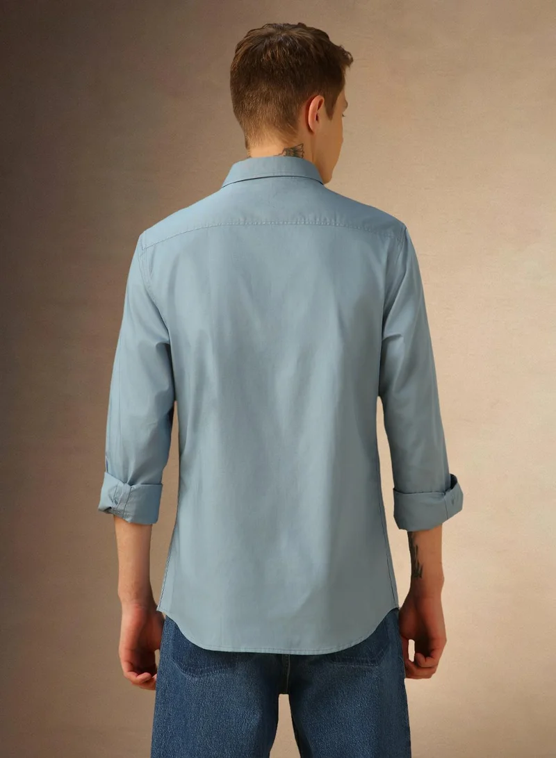 Dennis Lingo Dusty Blue Shirt For Men For Men
