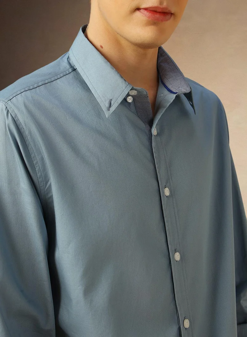 Dennis Lingo Dusty Blue Shirt For Men For Men
