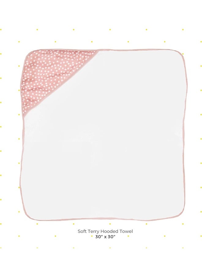 Spasilk Spasilk Baby 2 Pack Soft Terry Towel with Muslin Printed Hood  - Image 2