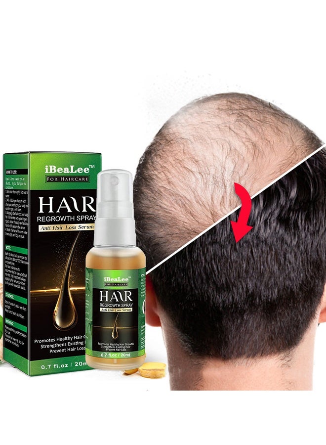 iBealee Hair Regrowth Spray-Anti Hair Loss Serum，Hair Growth Booster Serum, Regrowth Spray and Essential Oils - Anti Hair Loss Treatment for Optimal Hair Care  20ml  - Image 1