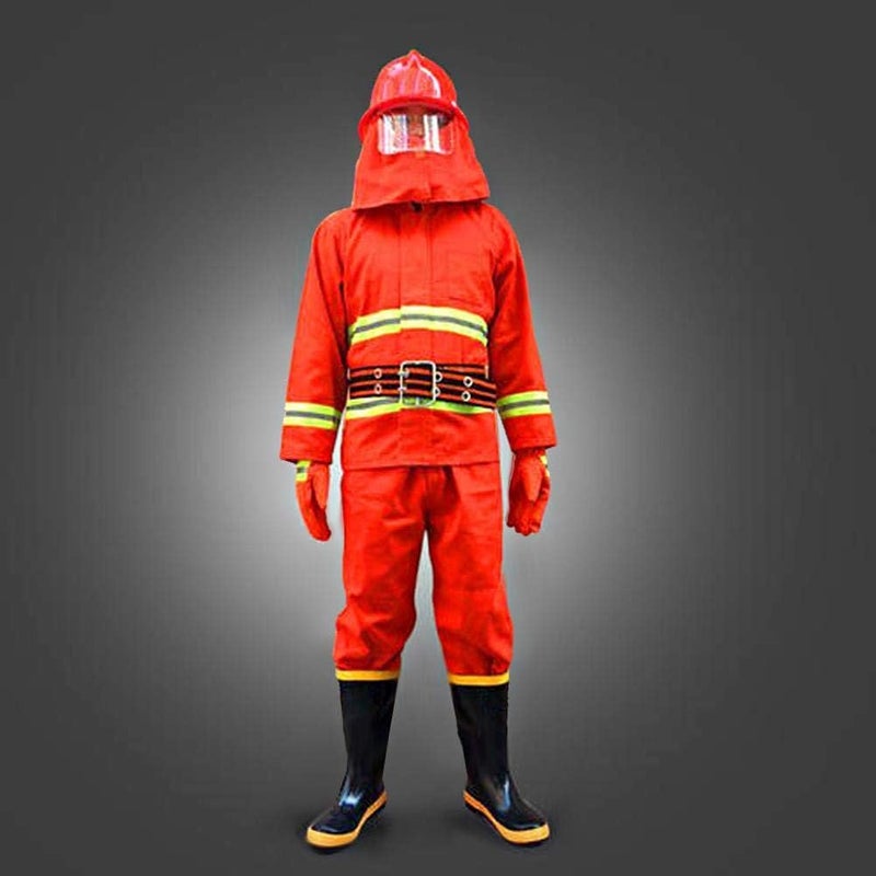 comfrt Safety Boots, Fire Fighting Rescue Rubber Boots Non-Slip High Temperature Resistance Rubber Safety Shoes for Firefighter (39) - Image 4