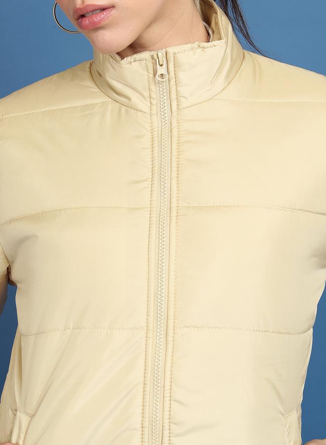 Tokyo Talkies Longline High Neck Padded Jacket by Styli - Image 5