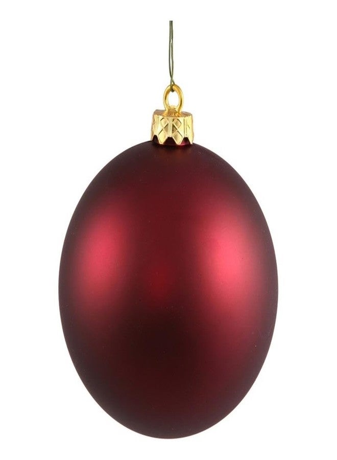 Vickerman N592019DMV Matte Ball UV Drilled Cap, 8", Wine - Image 1