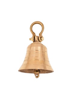 DOKCHAN DOKCHAN Brass Wall Hanging Bell and Hanging Hook for Home Mandir Temple Decorative I Puja Room Size 105cm Weight 830gm  - Image 2