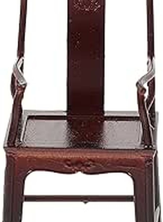 Miniature Rosewood Chair 1 25 Scale Dollhouse Furniture Accessory For Indoor Decor - Image 1