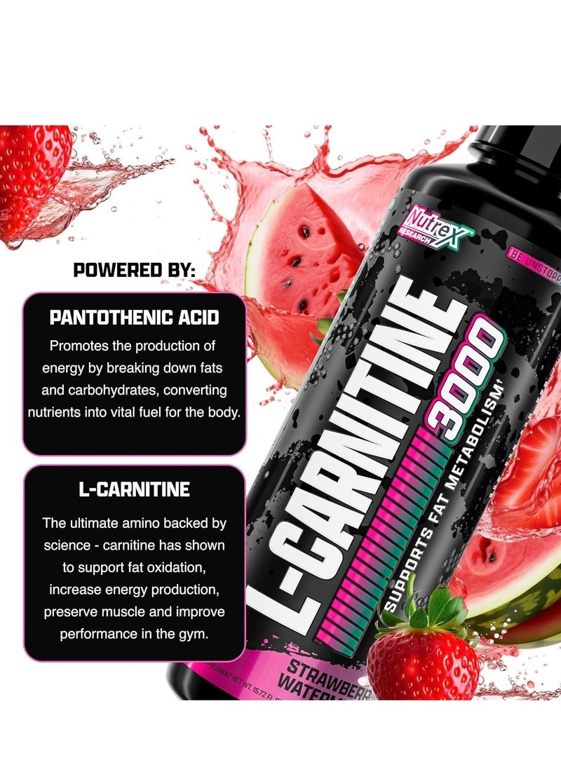 Nutrex Research Nutrex Liq-Carnitine 3000 Strawberry Watermelon 15.72 FL OZ (465ML) - Image 4