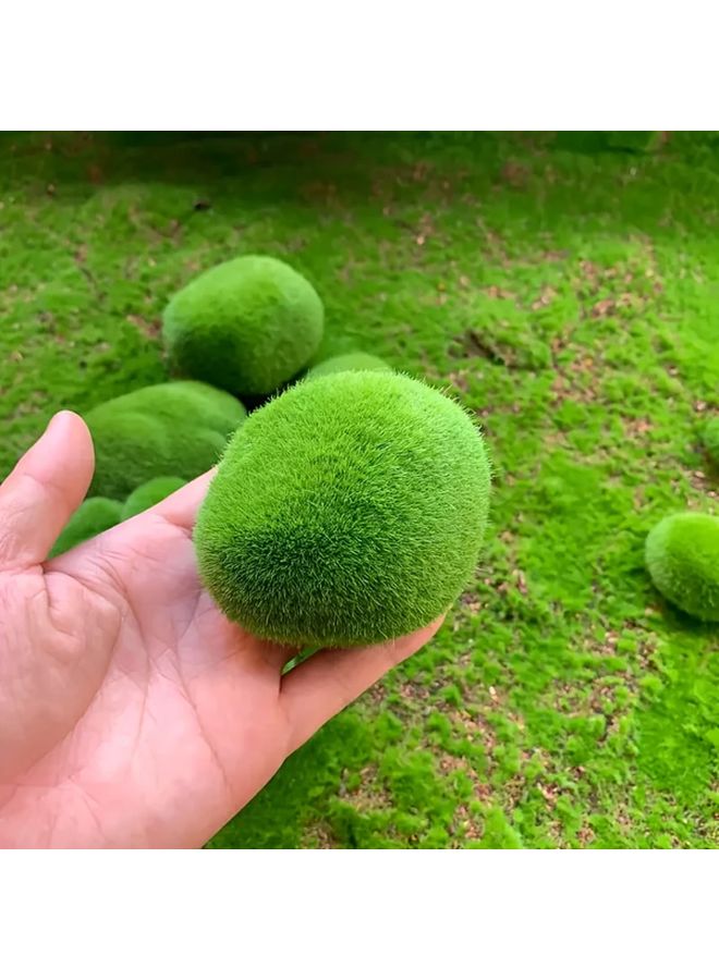 10pcs Artificial Moss Balls Lifelike Fake Moss Spheres Indoor Outdoor Decor - Image 5