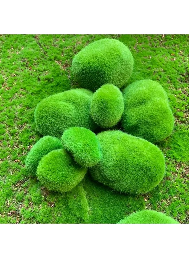 10pcs Artificial Moss Balls Lifelike Fake Moss Spheres Indoor Outdoor Decor - Image 4