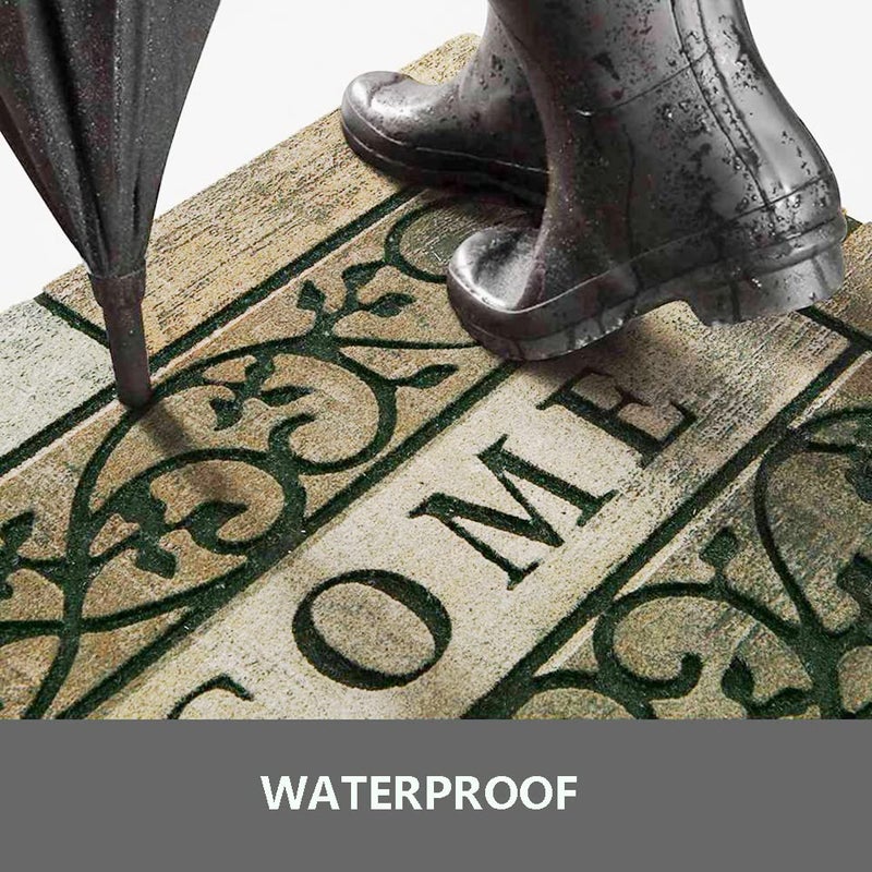 Zeeinx Welcome Door Mats 24"x36" Heavy Duty Front Door Mat Outdoor Large Doormats with Non-Slip Rubber Backing Outdoor Welcome Mats for Front Door Entryway,Garage,Patio,High Traffic Area - Image 4
