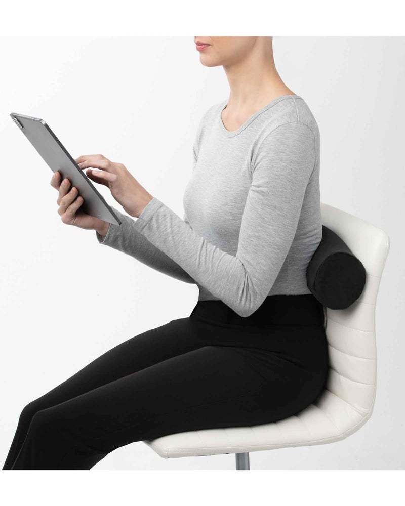 Brookstone Travel Neck Pillow FreeForm Memory Foam Head and Neck Pillow for Vacations Airplanes Trains Buses and Cars Size OneSize Black - Image 5