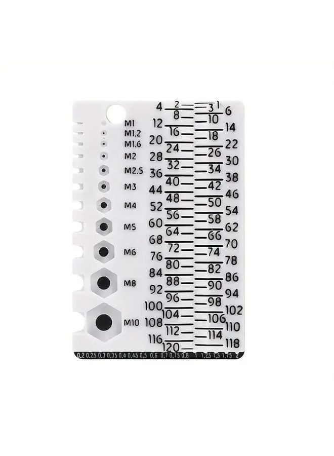 Black And White Portable Multifunctional Thickness Gauge Industrial Measuring Tool For DIY Repair Projects - Image 1