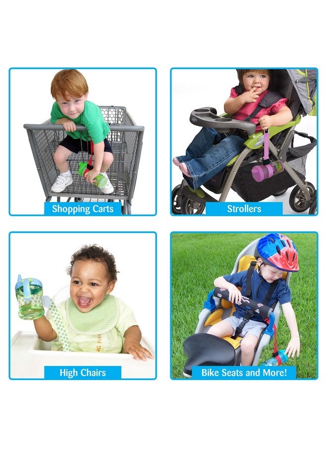 PBnJ Baby - Sippypal Sippy Cup Holder Strap Leash Tether (Black 2Pack) - Image 1