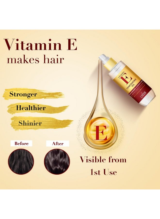 Livon Livon Hair Serum for Men & Women | Frizz free & shinier hair | Sulphate & Paraben free| All Hair Types | Lightweight & Non Greasy | Vitamin E Serum Oil | Enriched with Argan & Almond Oil | 3.3 Fl.oz  - Image 3