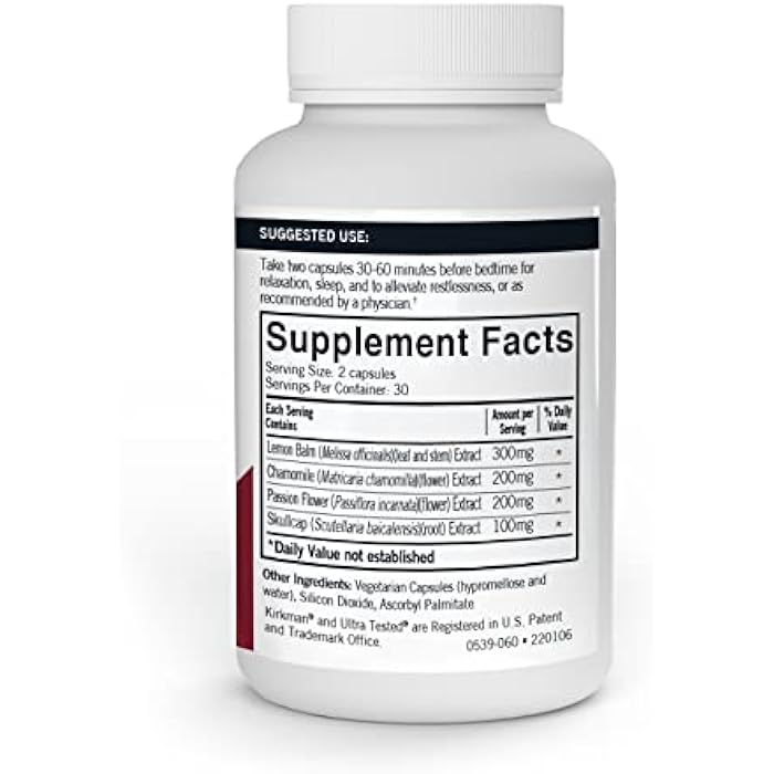 Kirkman - Herbal Sleep Aid - 60 Capsules - Image 2