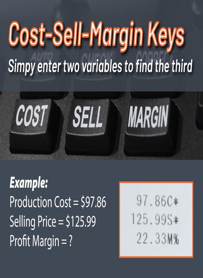 Victor Thermal Printing Calculator with Check & Correct - Fast, Ink-Free Printing, Large Screen, Smudge-Free Results for Office & Accounting - Image 5