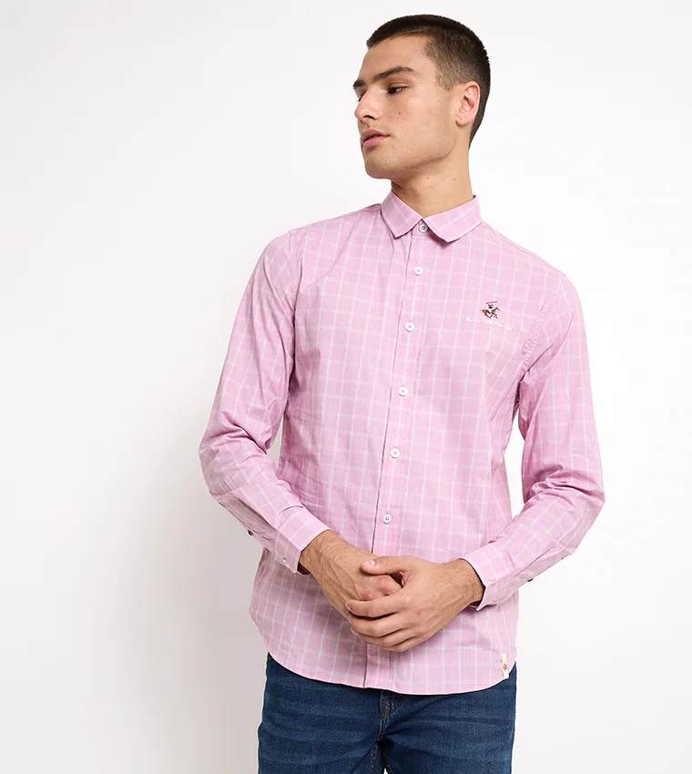 بيفرلي هيلز بولو كلوب قميص بأكمام طويلة مطرز بشعار