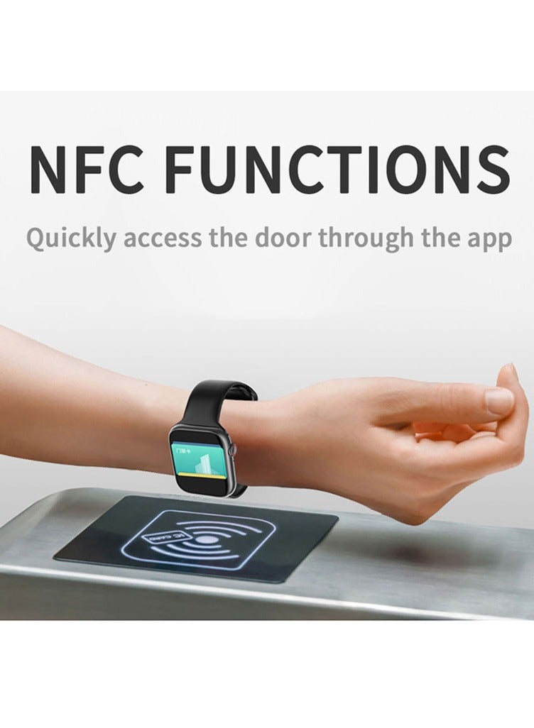 SAB IW8 PRO smart watch-1.99 inch IPS full touch screen/wireless charging/support NFC/blood oxygen heart rate detection - Image 3