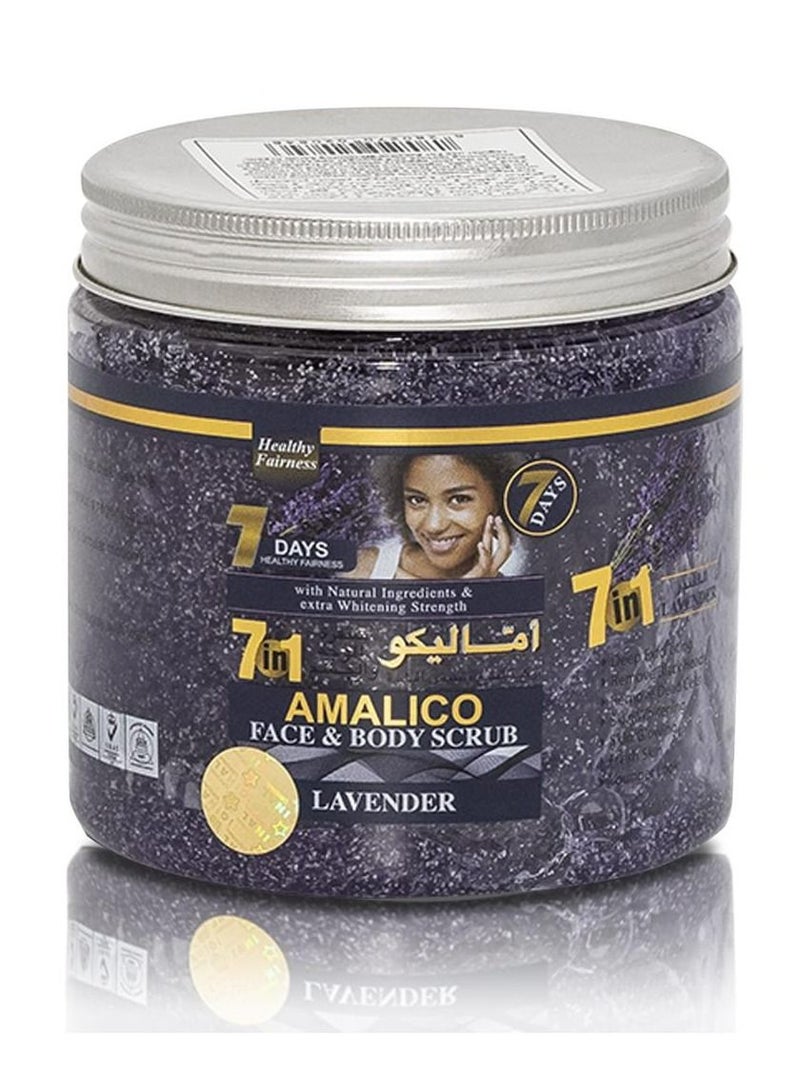 اماليكو مقشر للوجه والجسم لافندر 580 مل