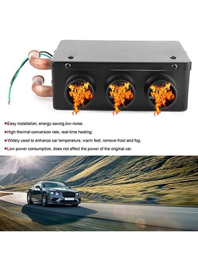 12V 50W Car Heater Portable Demister 3 Air Outlets Low Noise 300m3 H Exhaust - Image 4