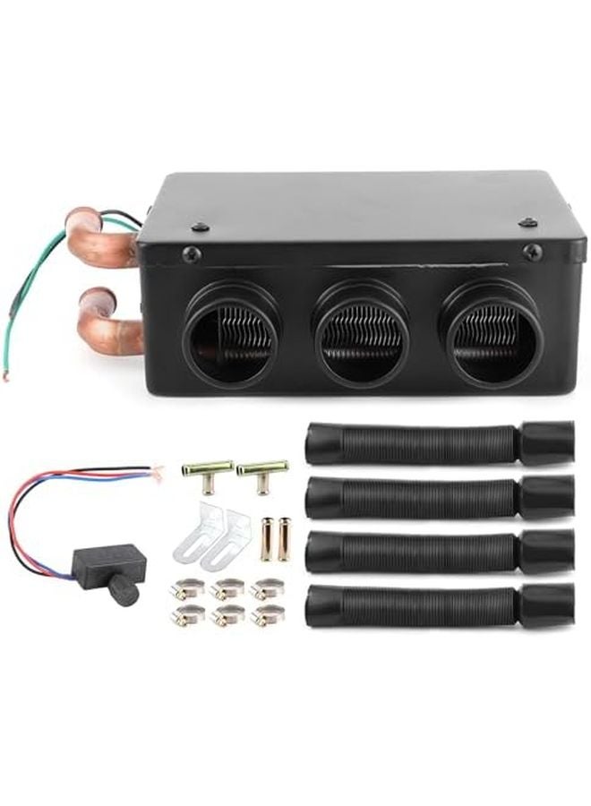12V 50W Car Heater Portable Demister 3 Air Outlets Low Noise 300m3 H Exhaust - Image 1