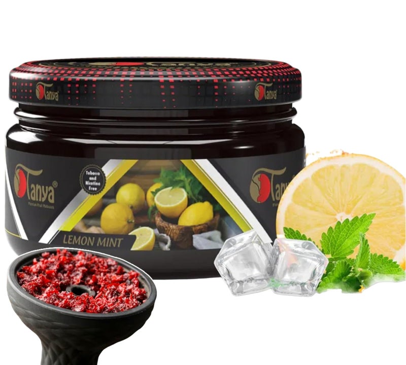 Tanya Tanya Herbal 100% Nicotine And Tobacco Free Shisha Hookah Flavors 250G Bag (Lemon mint)  - Image 1