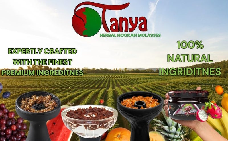Tanya Tanya Herbal 100% Nicotine And Tobacco Free Shisha Hookah Flavors 250G Bag (Lemon mint)  - Image 4