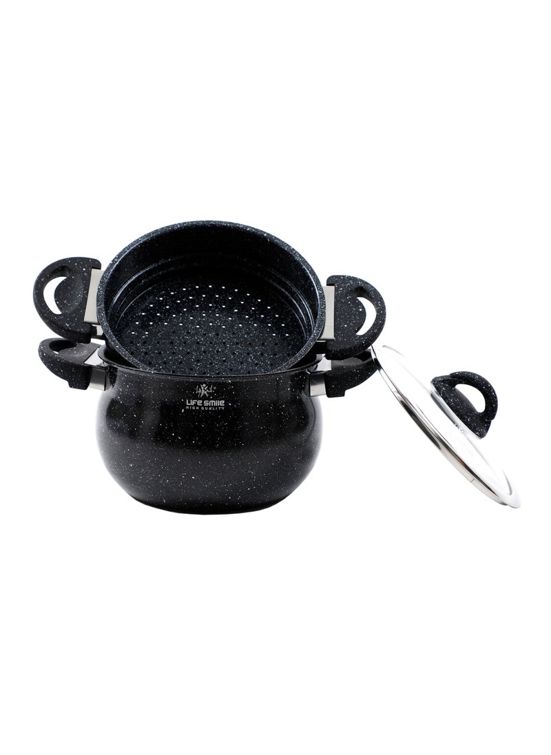 26cm (10 Litre) Multipurpose Stock Pot and Steamer Pot Set - Induction Couscoussier with PFOA-free Aluminum Non Stick 2-tier Cooking Pot with Lid for Soups,Seafood,Vegetables,Stews,Rice and Pasta - pzsku/ZBB443DE5D70A67AB4202Z/45/_/1739788978/4122aa29-3494-4f54-9f58-87949f249acc