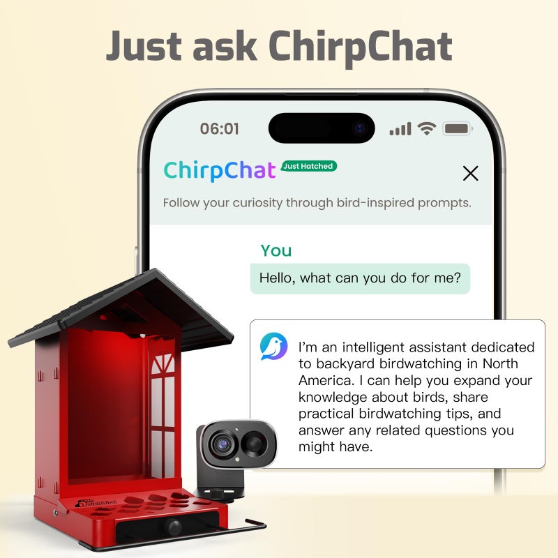 Richbird Smart Bird Feeder with Camera, 2.5K Ultra-HD Live Stream Bird House Camera, Free AI Identify Bird Species, Solar Powered Bird Feeder with 2.4L Large Capacity, Ideal Gift for Bird Lovers - Image 2