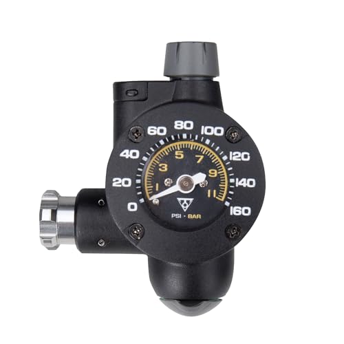 Topeak AirBooster G2 C02 Inflator, 160 Psi / 11 Bar with a 1-1/2" Analog Gauge, Fits Presta and Schrader Valves - Image 1
